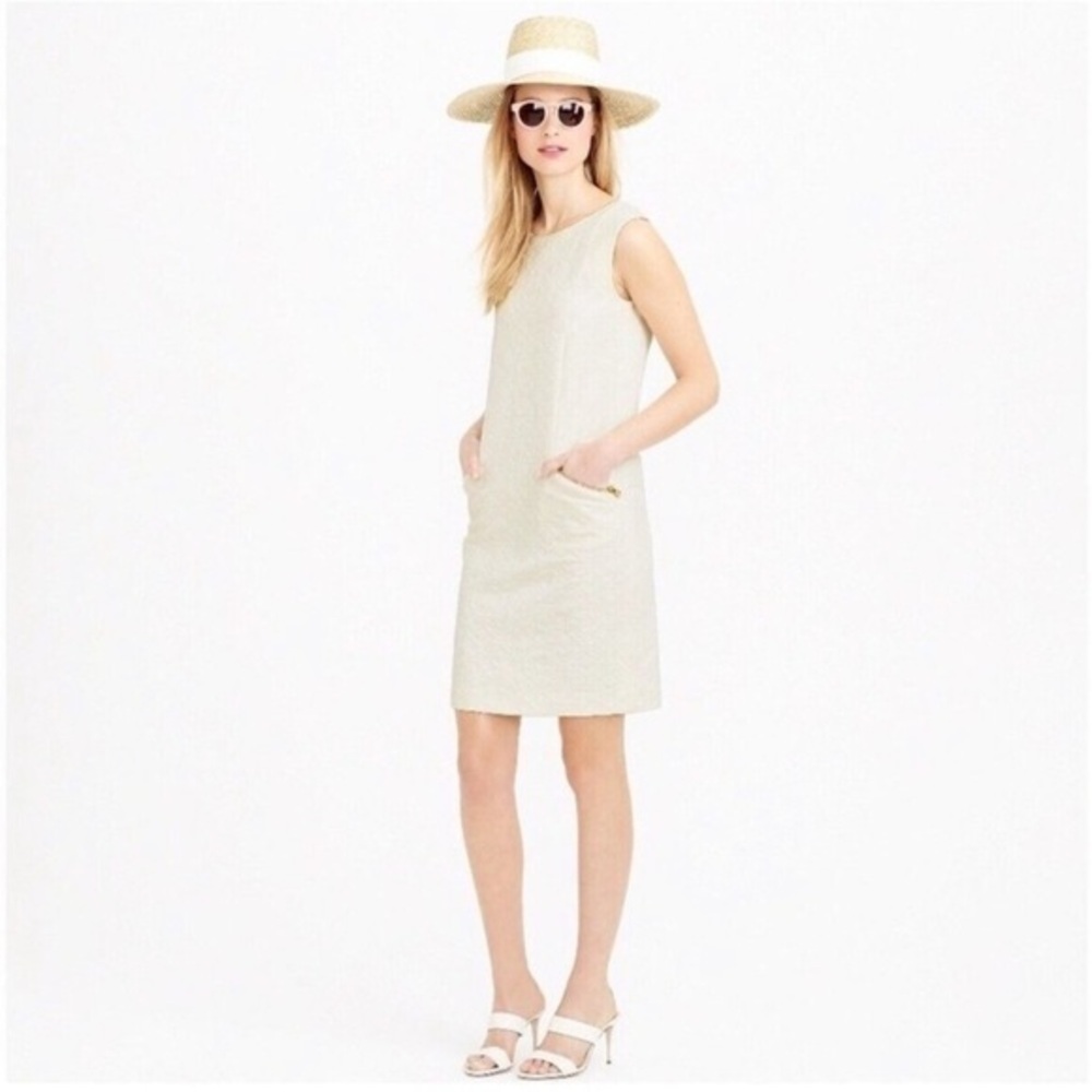 J. Crew Ivory Shift Dress